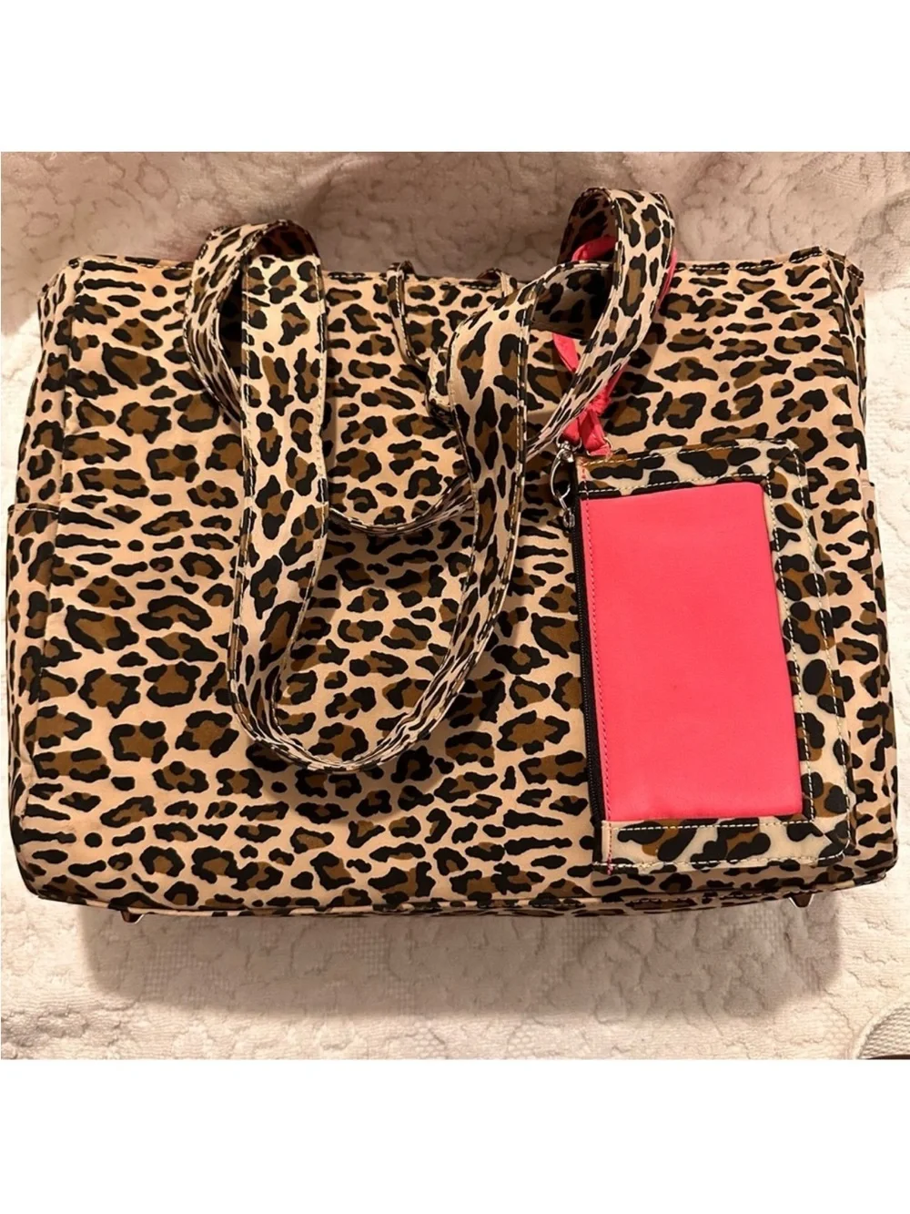 Nordstrom | Bag | Leopard Print Diaper Bag with Wristlet